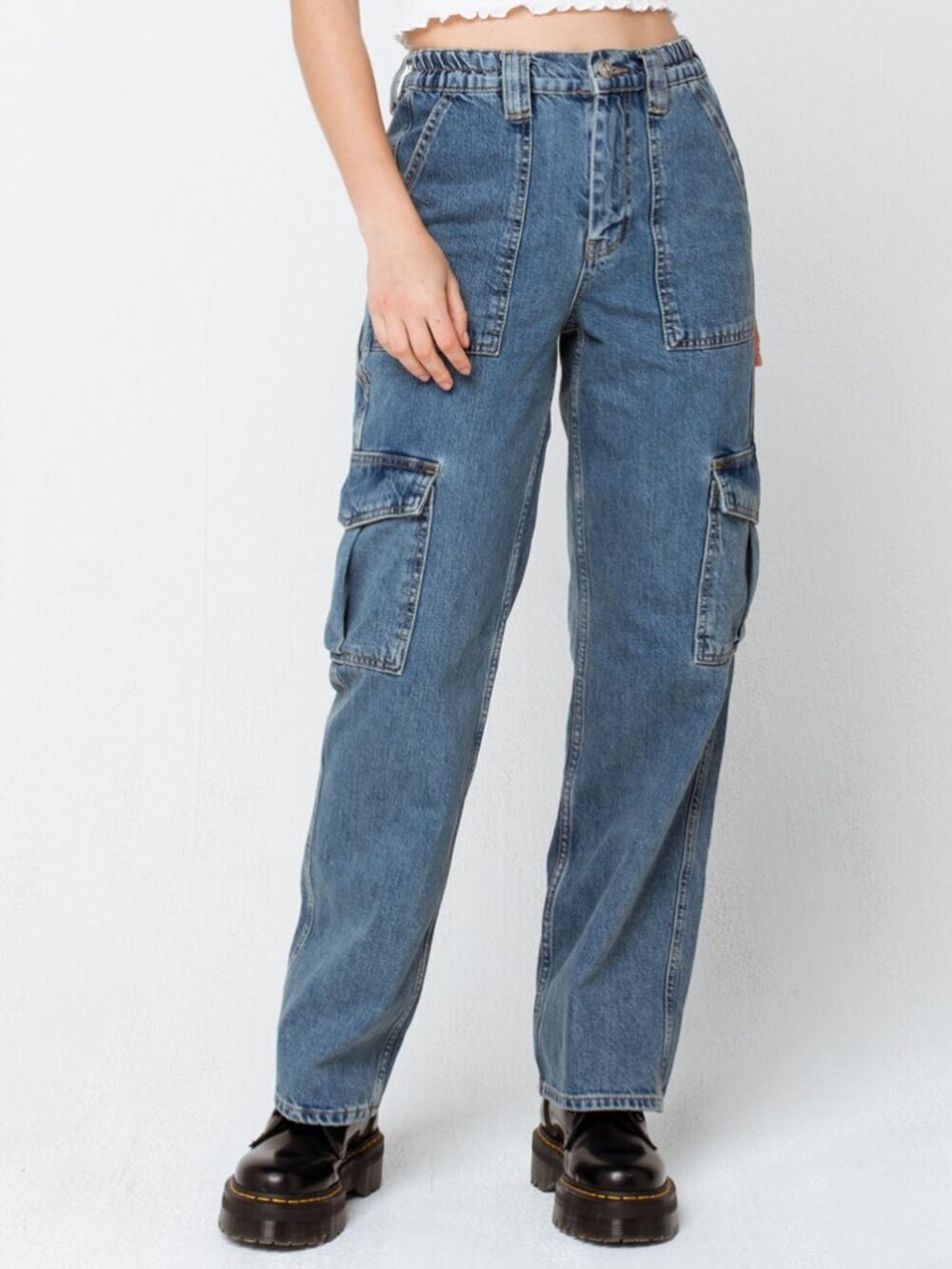 BDG Urban Outfitters Skate Jeans Cargo High Rise Straight Denim Women's 26